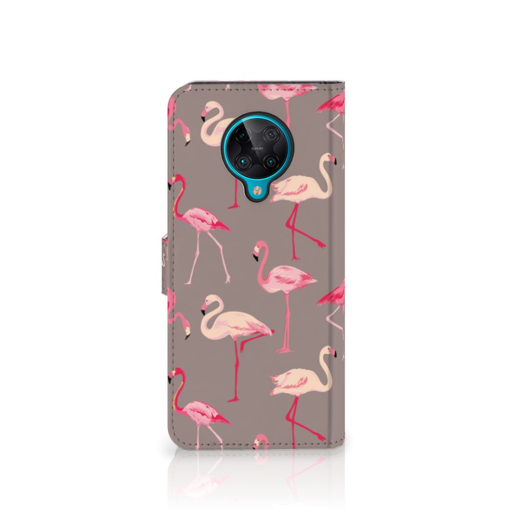 Xiaomi Poco F2 Pro Telefoonhoesje met Pasjes Flamingo