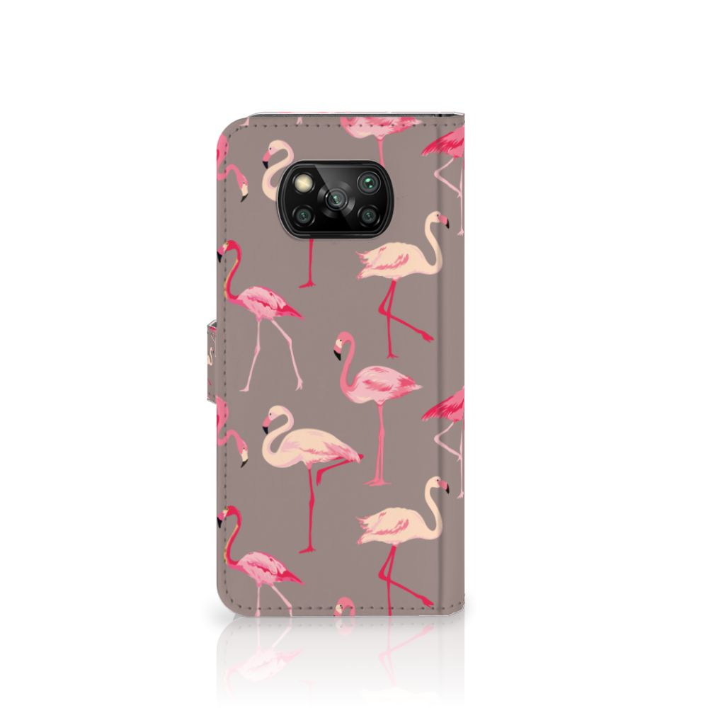Xiaomi Poco X3 | Poco X3 Pro Telefoonhoesje met Pasjes Flamingo