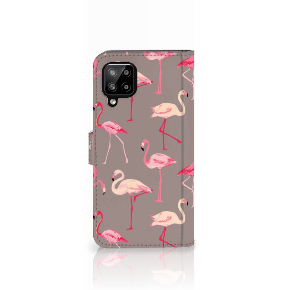 Samsung Galaxy A22 4G | M22 Telefoonhoesje met Pasjes Flamingo
