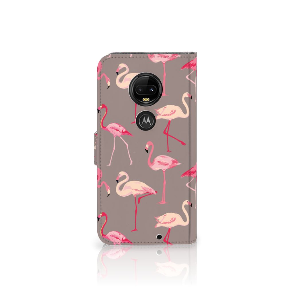 Motorola Moto G7 | G7 Plus Telefoonhoesje met Pasjes Flamingo