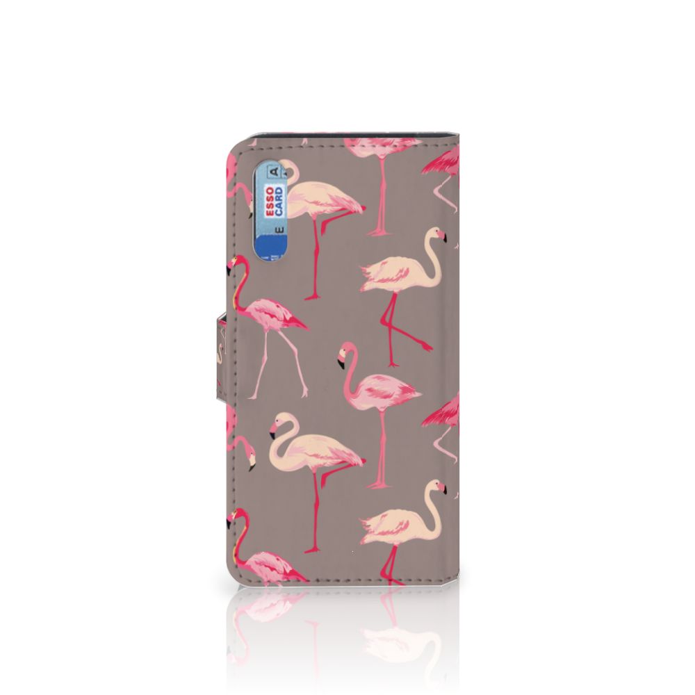 Huawei P20 Telefoonhoesje met Pasjes Flamingo