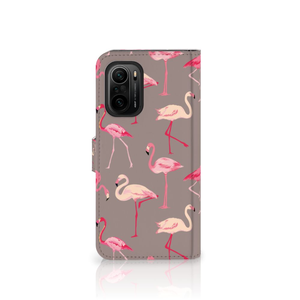 Poco F3 | Xiaomi Mi 11i Telefoonhoesje met Pasjes Flamingo