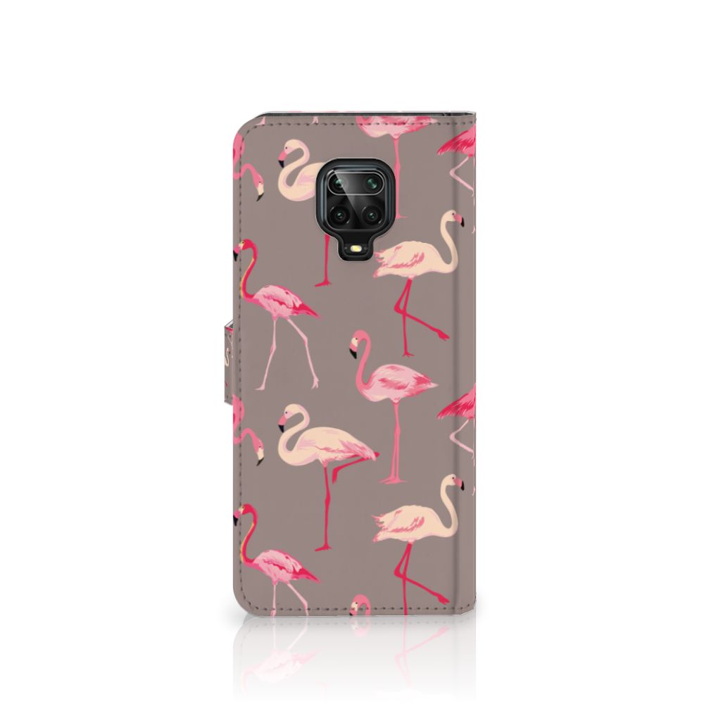 Xiaomi Redmi Note 9 Pro | Note 9S Telefoonhoesje met Pasjes Flamingo