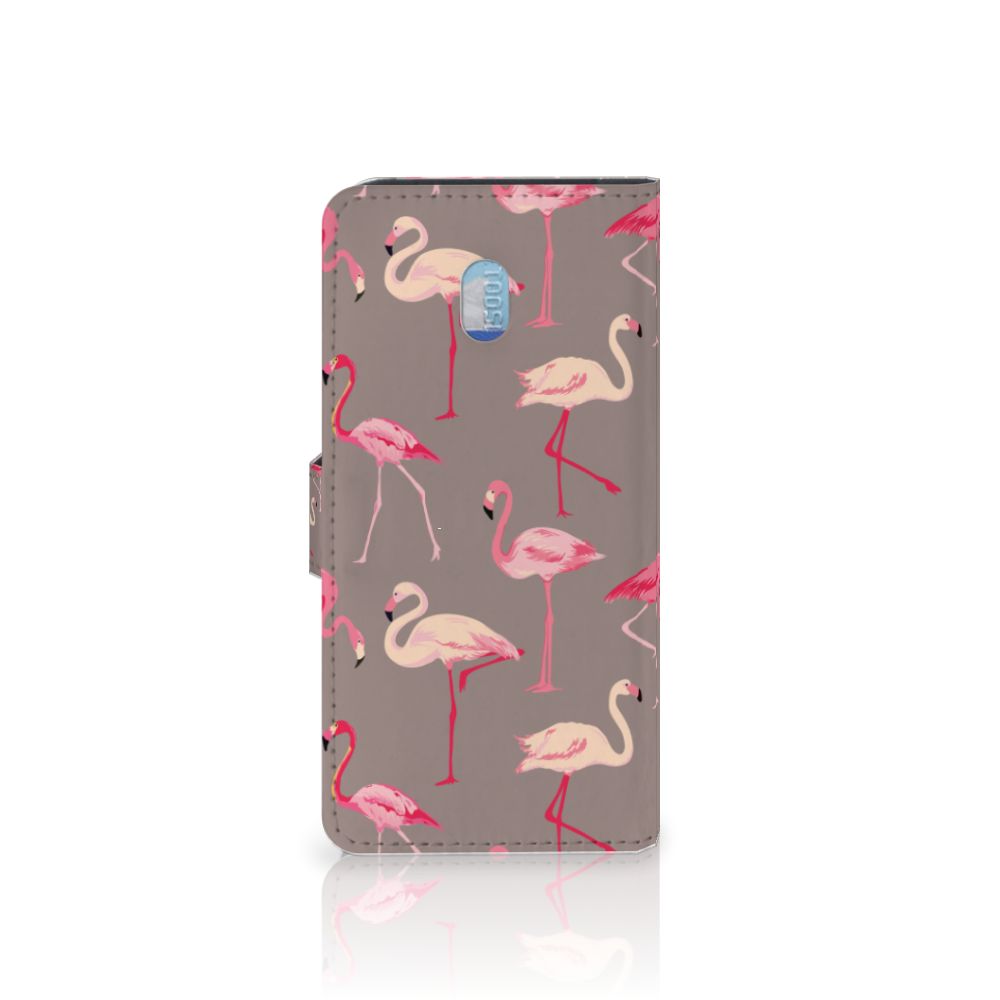 Xiaomi Redmi 8A Telefoonhoesje met Pasjes Flamingo