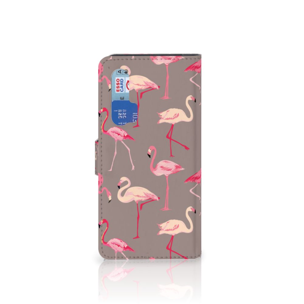 Honor 20 Pro Telefoonhoesje met Pasjes Flamingo