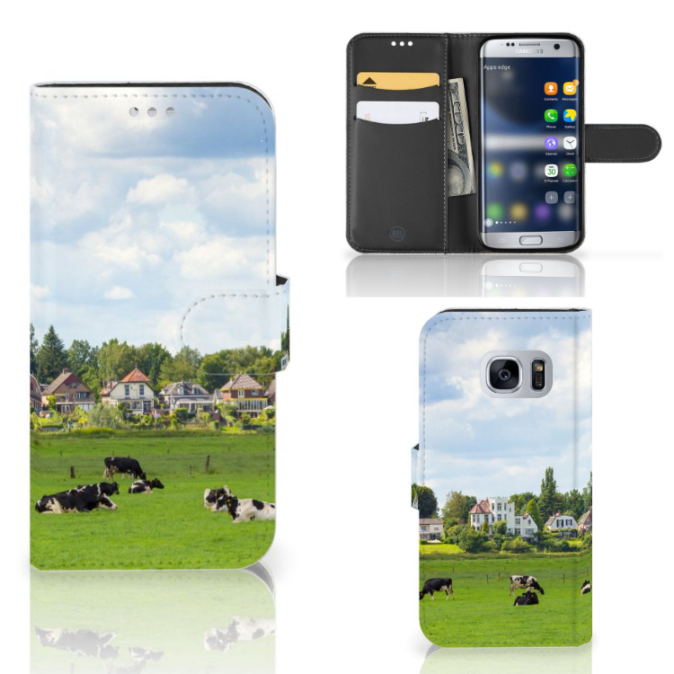 Samsung Galaxy S7 Telefoonhoesje met Pasjes Koeien