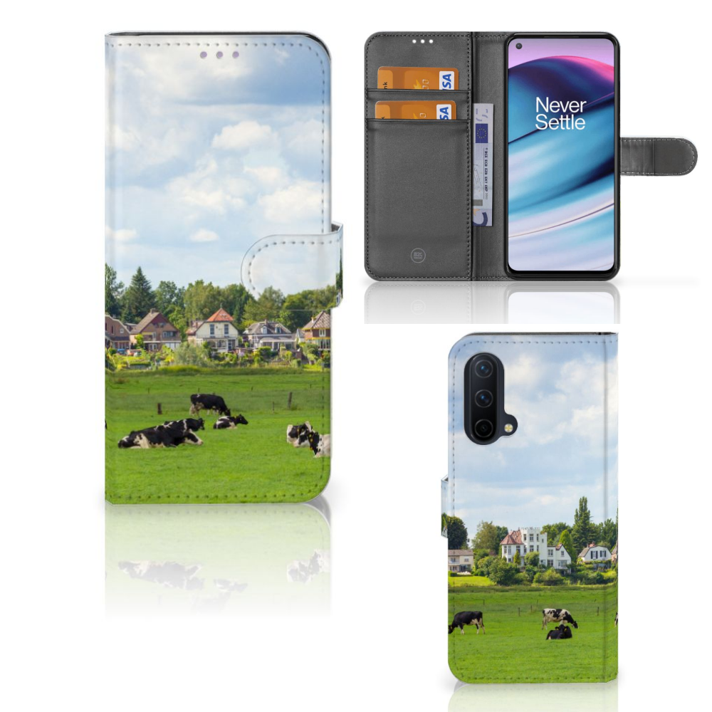 OnePlus Nord CE 5G Telefoonhoesje met Pasjes Koeien