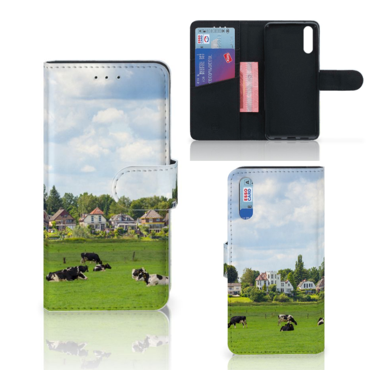 Huawei P20 Telefoonhoesje met Pasjes Koeien