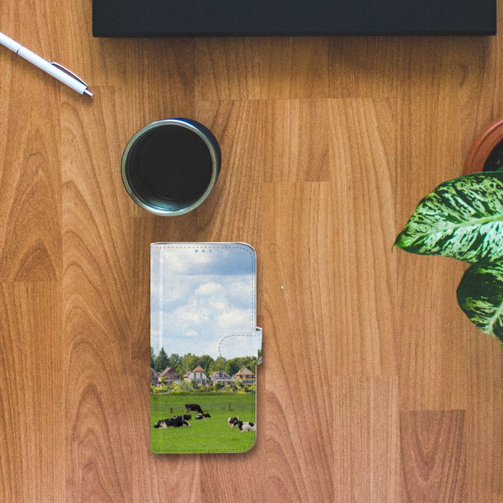 Huawei P40 Lite Telefoonhoesje met Pasjes Koeien