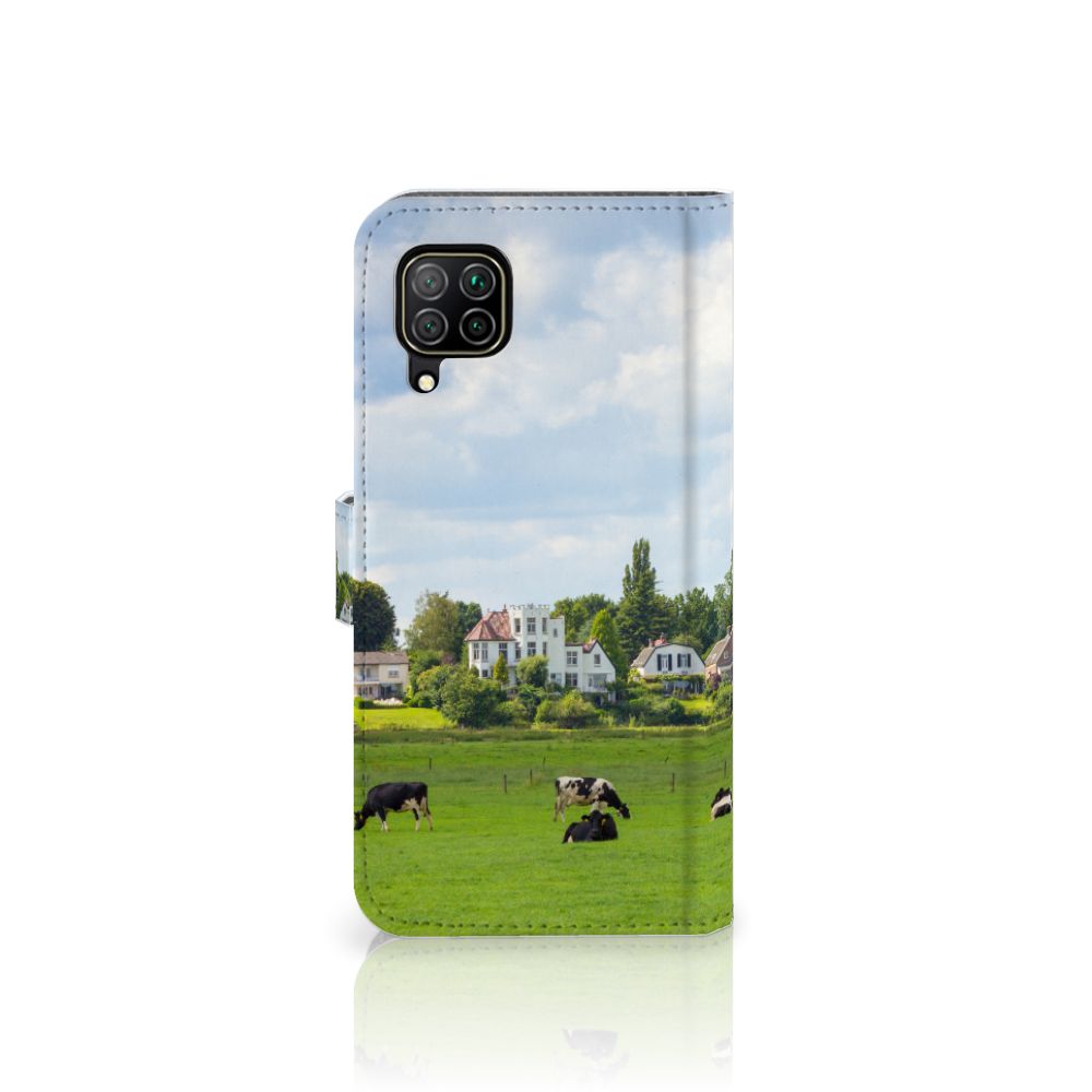 Huawei P40 Lite Telefoonhoesje met Pasjes Koeien