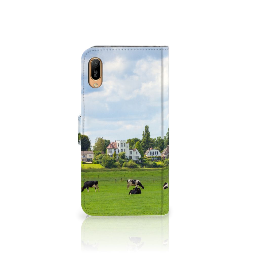 Huawei Y6 (2019) Telefoonhoesje met Pasjes Koeien
