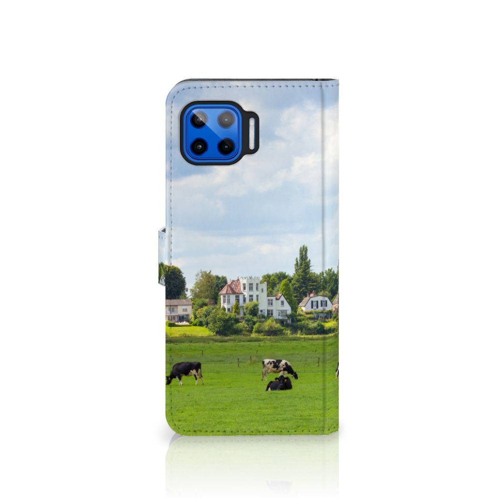 Motorola Moto G 5G Plus Telefoonhoesje met Pasjes Koeien