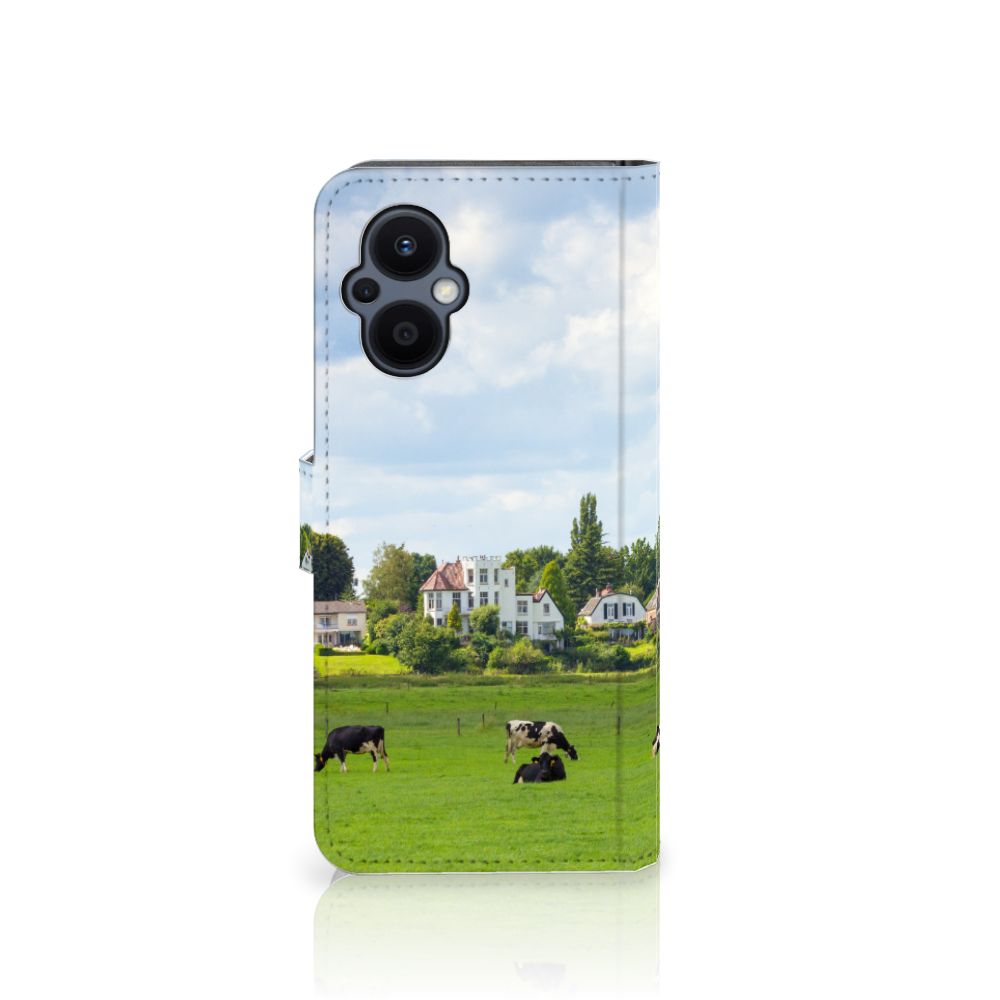 OPPO Reno 8 Lite | OnePlus Nord N20 Telefoonhoesje met Pasjes Koeien