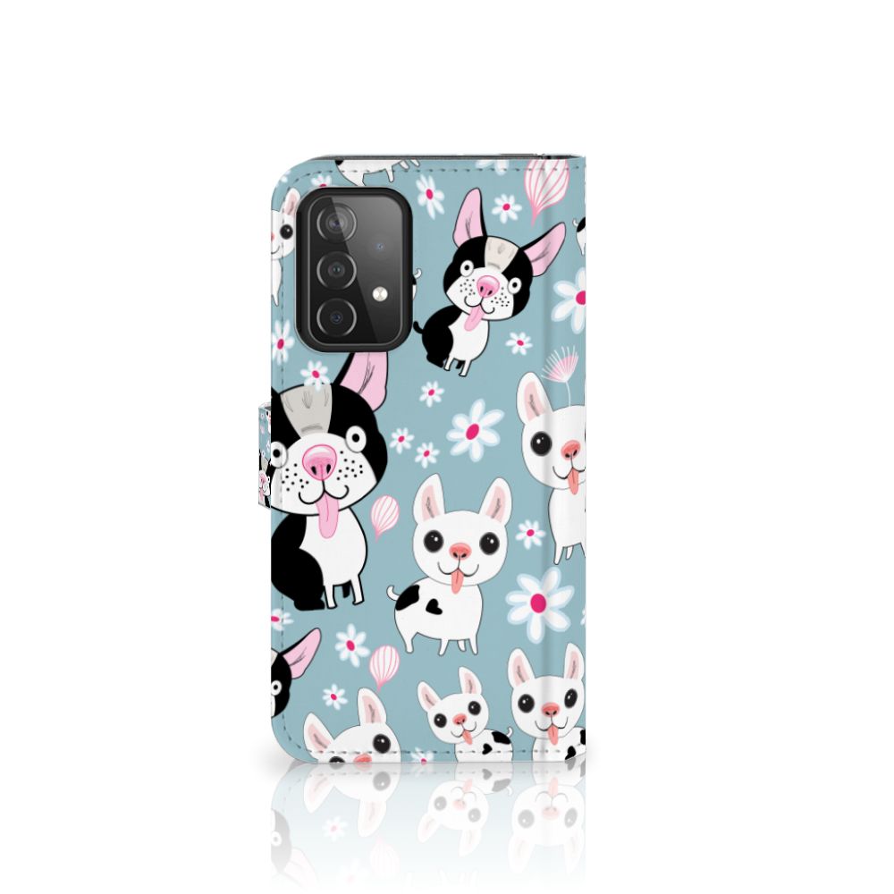 Samsung Galaxy A52 Telefoonhoesje met Pasjes Hondjes
