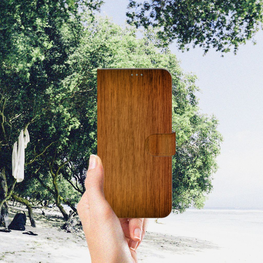 Nokia X10 | Nokia X20 Book Style Case Donker Hout