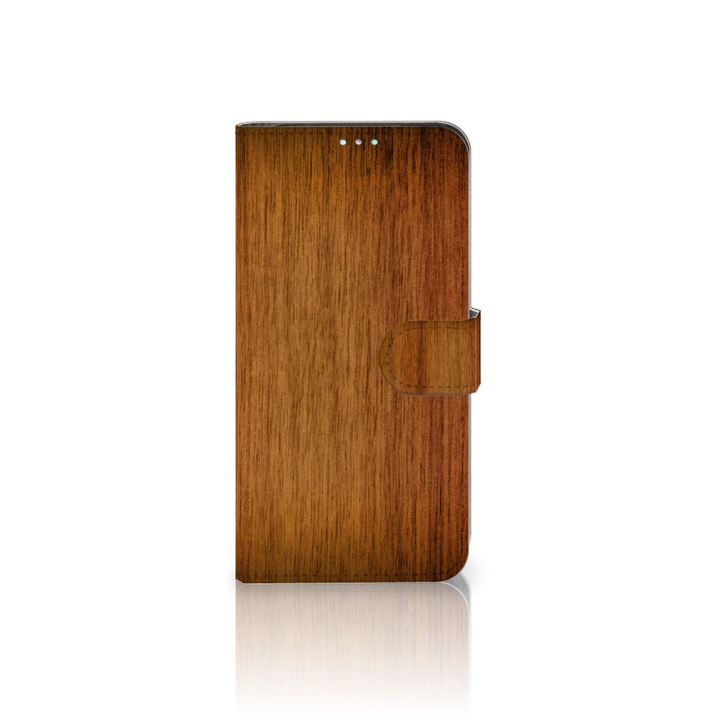 Samsung Galaxy A41 Book Style Case Donker Hout