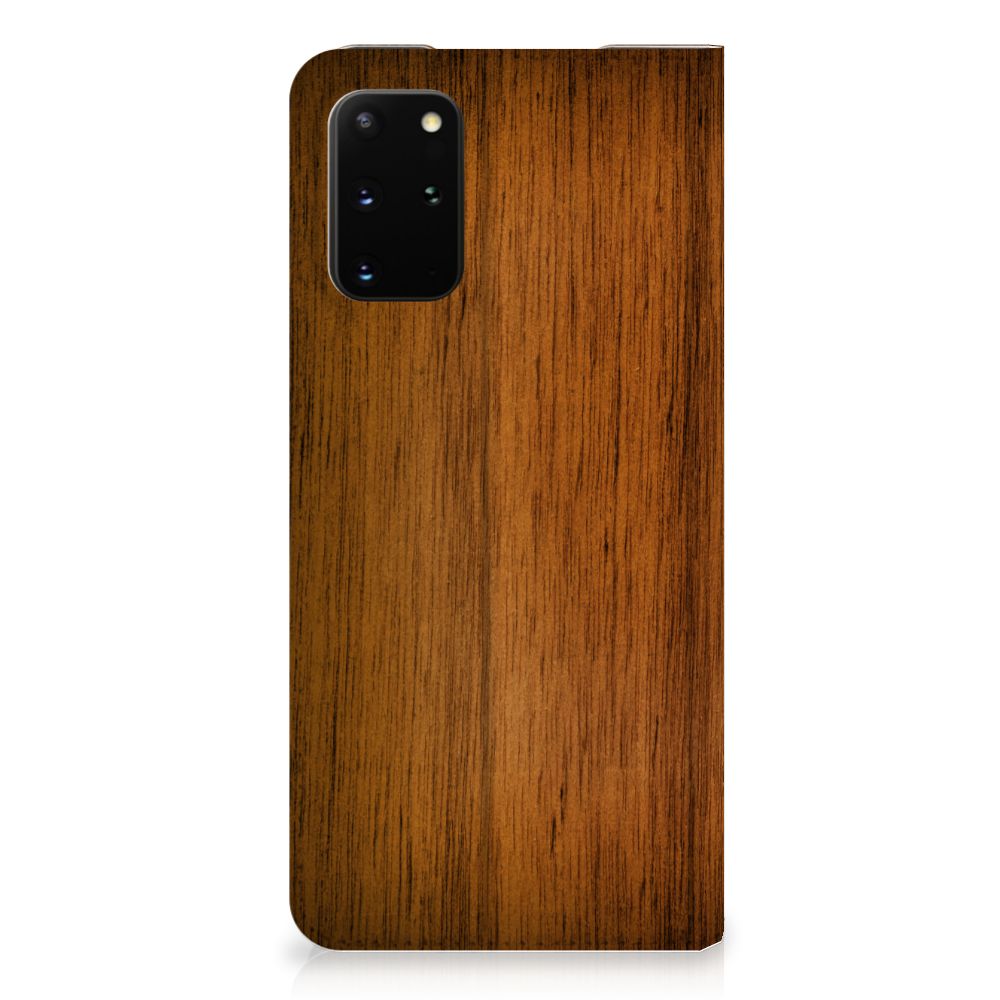 Samsung Galaxy S20 Plus Book Wallet Case Donker Hout