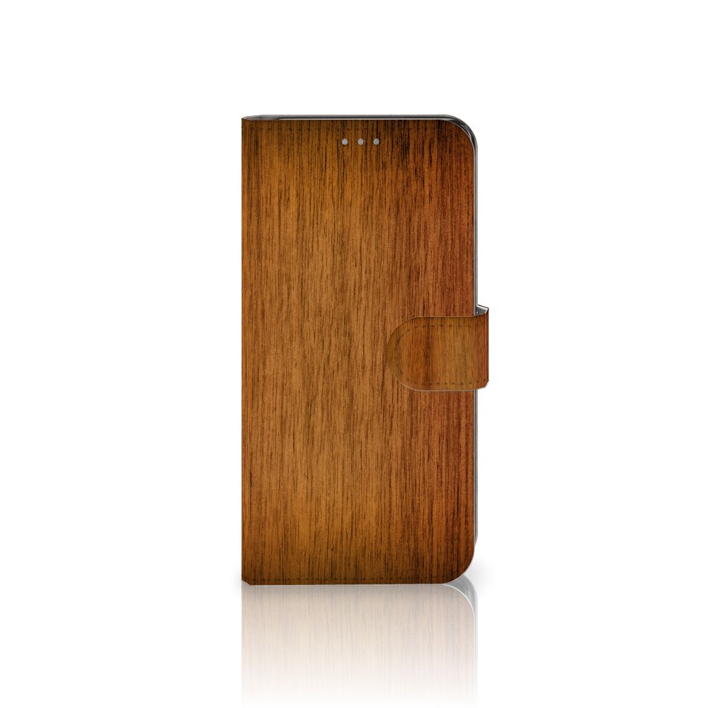 OnePlus Nord Book Style Case Donker Hout