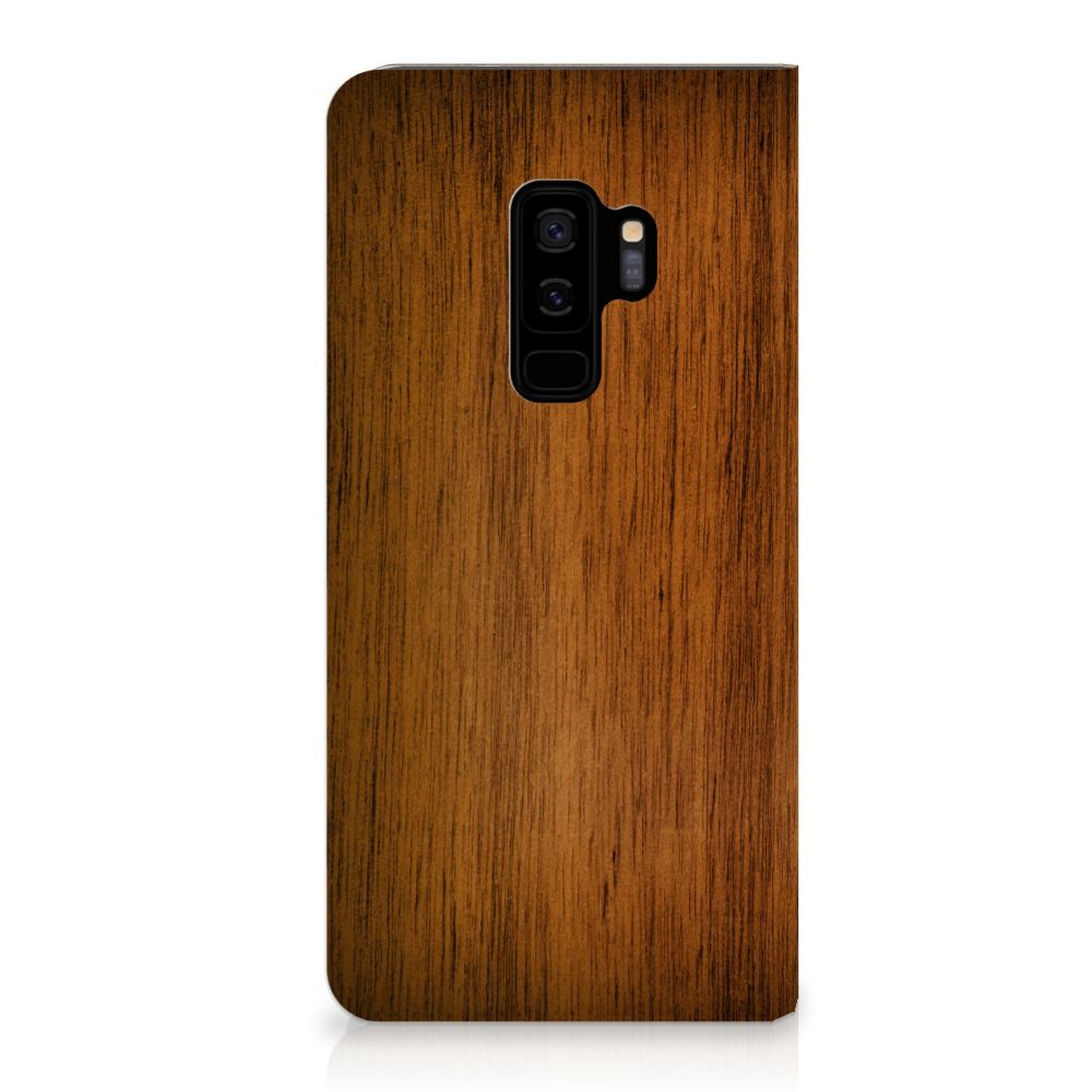 Samsung Galaxy S9 Plus Book Wallet Case Donker Hout
