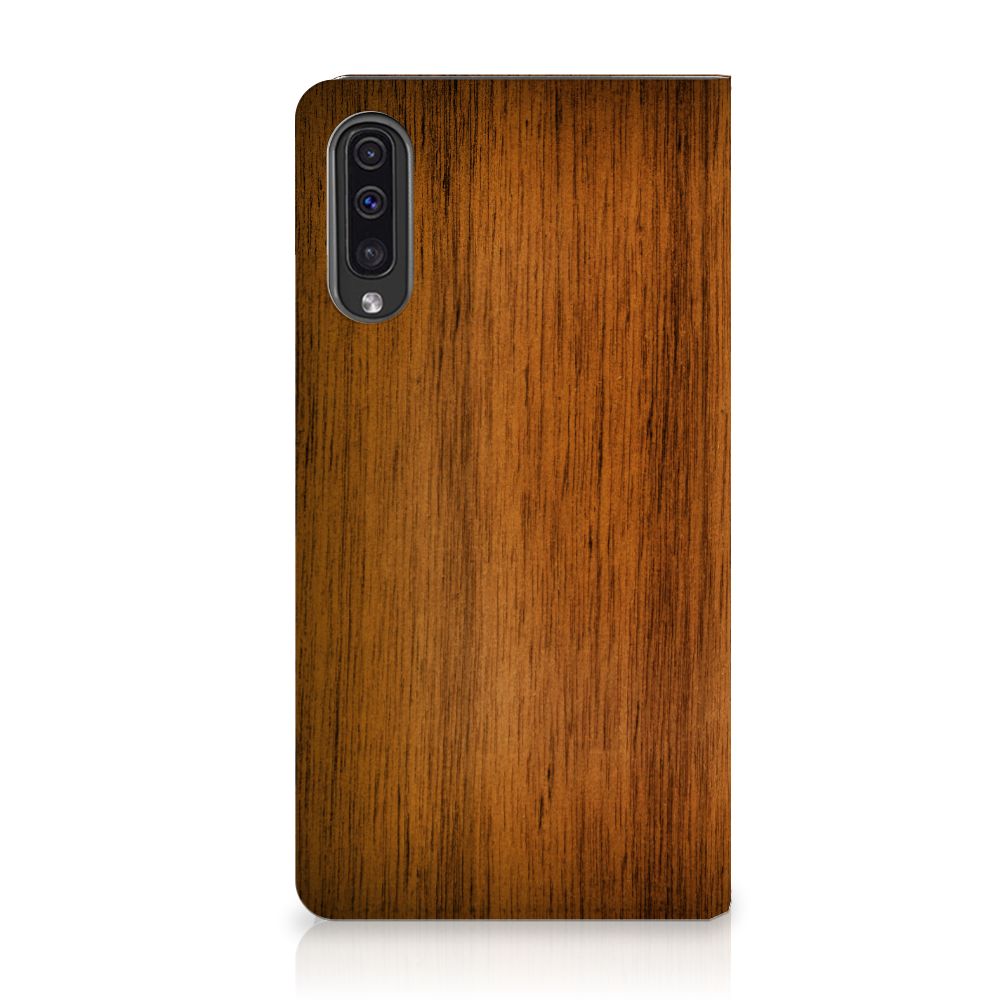 Samsung Galaxy A50 Book Wallet Case Donker Hout
