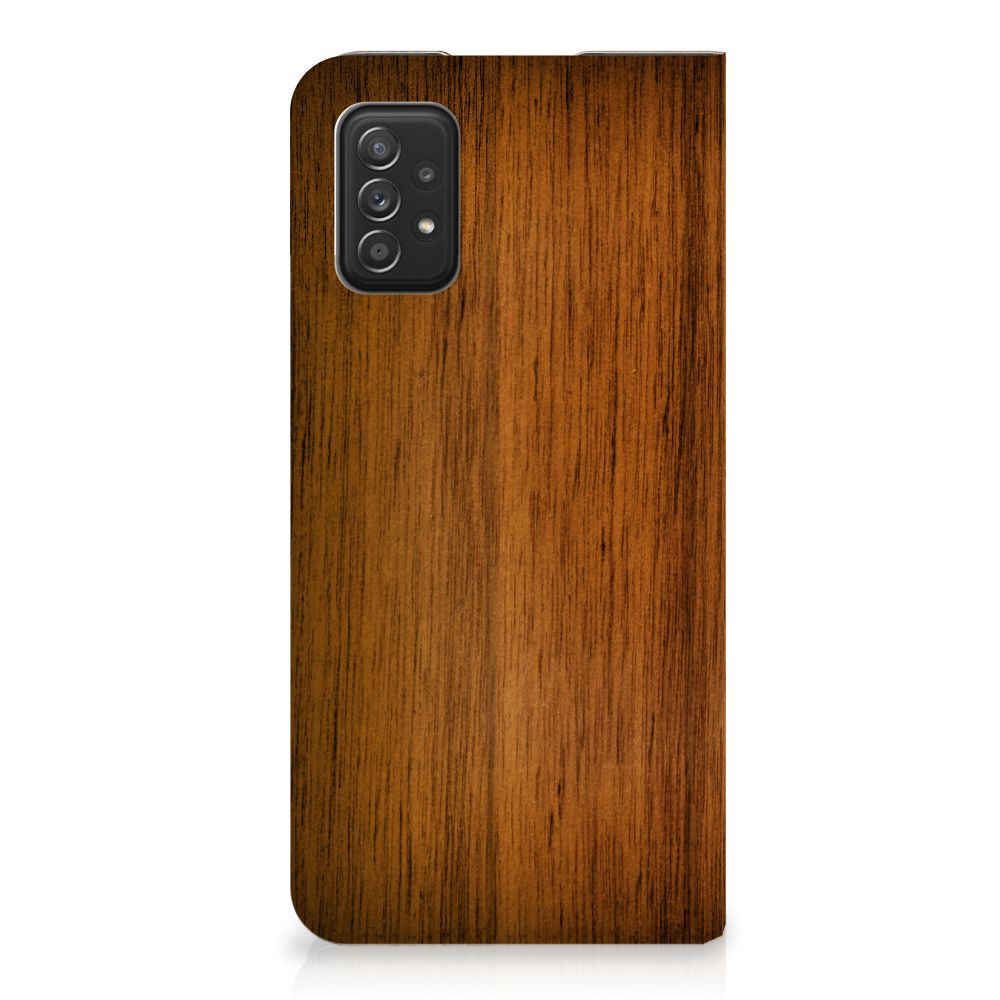 Samsung Galaxy A03s Book Wallet Case Donker Hout