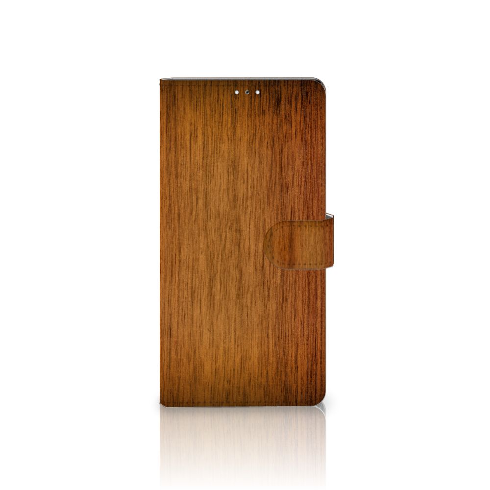 Samsung Galaxy S22 Ultra Book Style Case Donker Hout