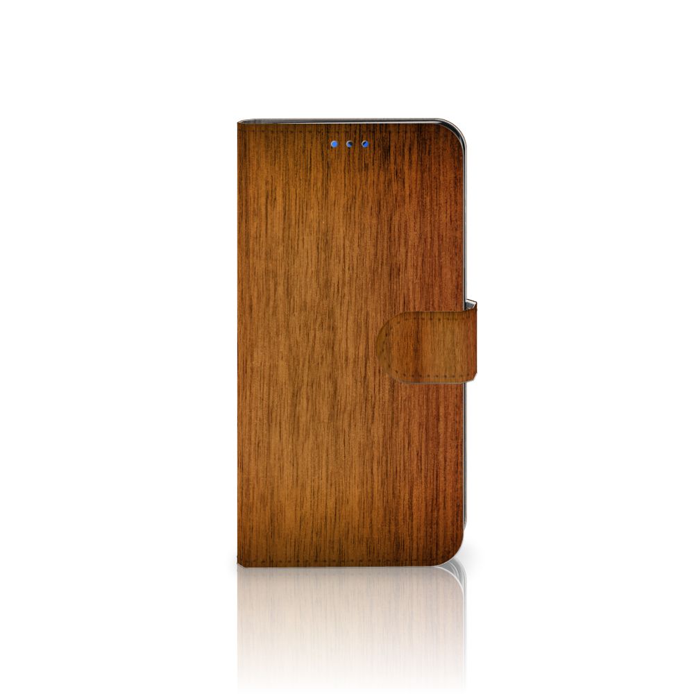 Huawei P Smart 2020 Book Style Case Donker Hout