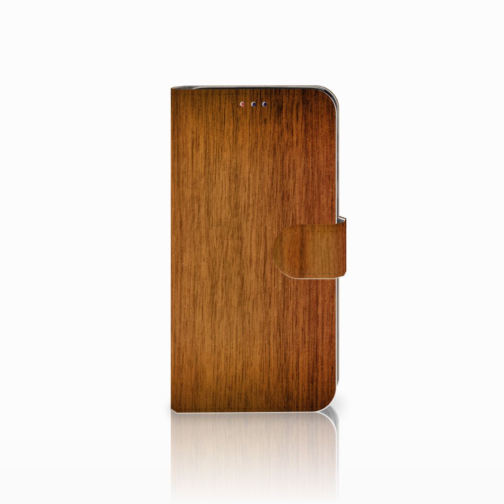Samsung Galaxy A10 Book Style Case Donker Hout