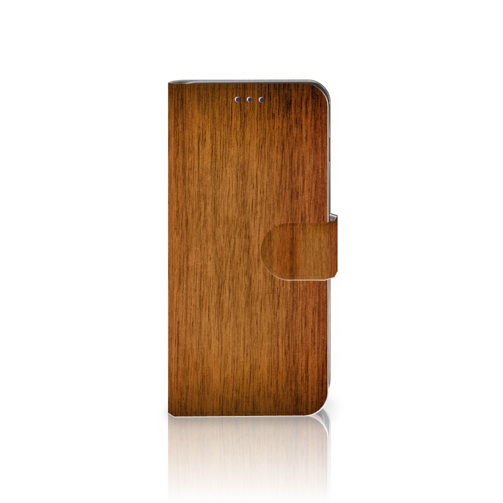 Samsung Galaxy S10 Book Style Case Donker Hout