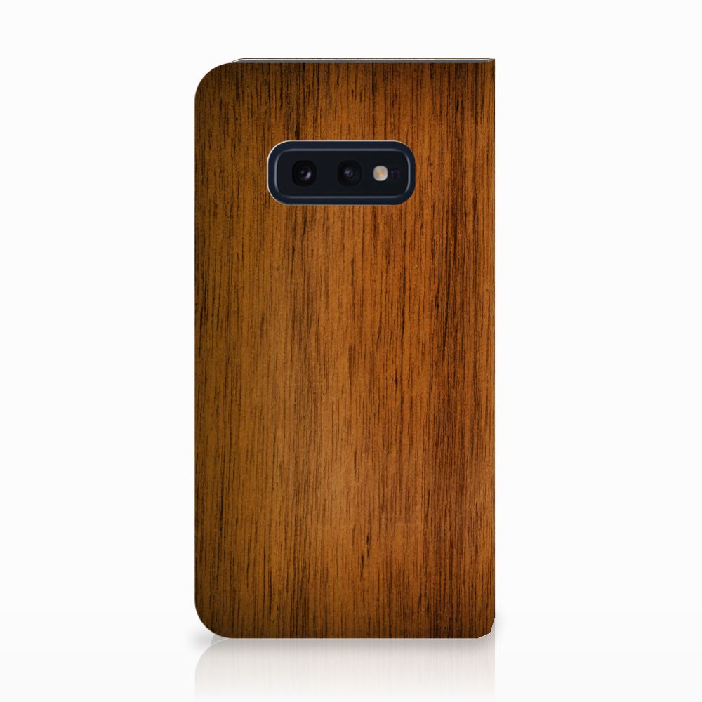 Samsung Galaxy S10e Book Wallet Case Donker Hout