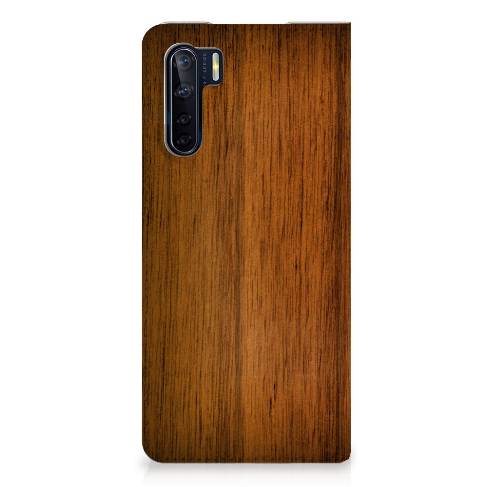 OPPO Reno3 | A91 Book Wallet Case Donker Hout