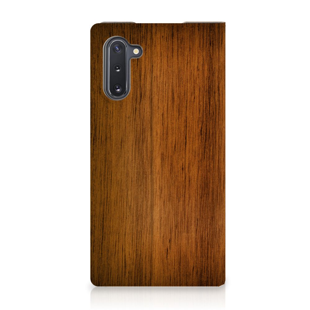 Samsung Galaxy Note 10 Book Wallet Case Donker Hout