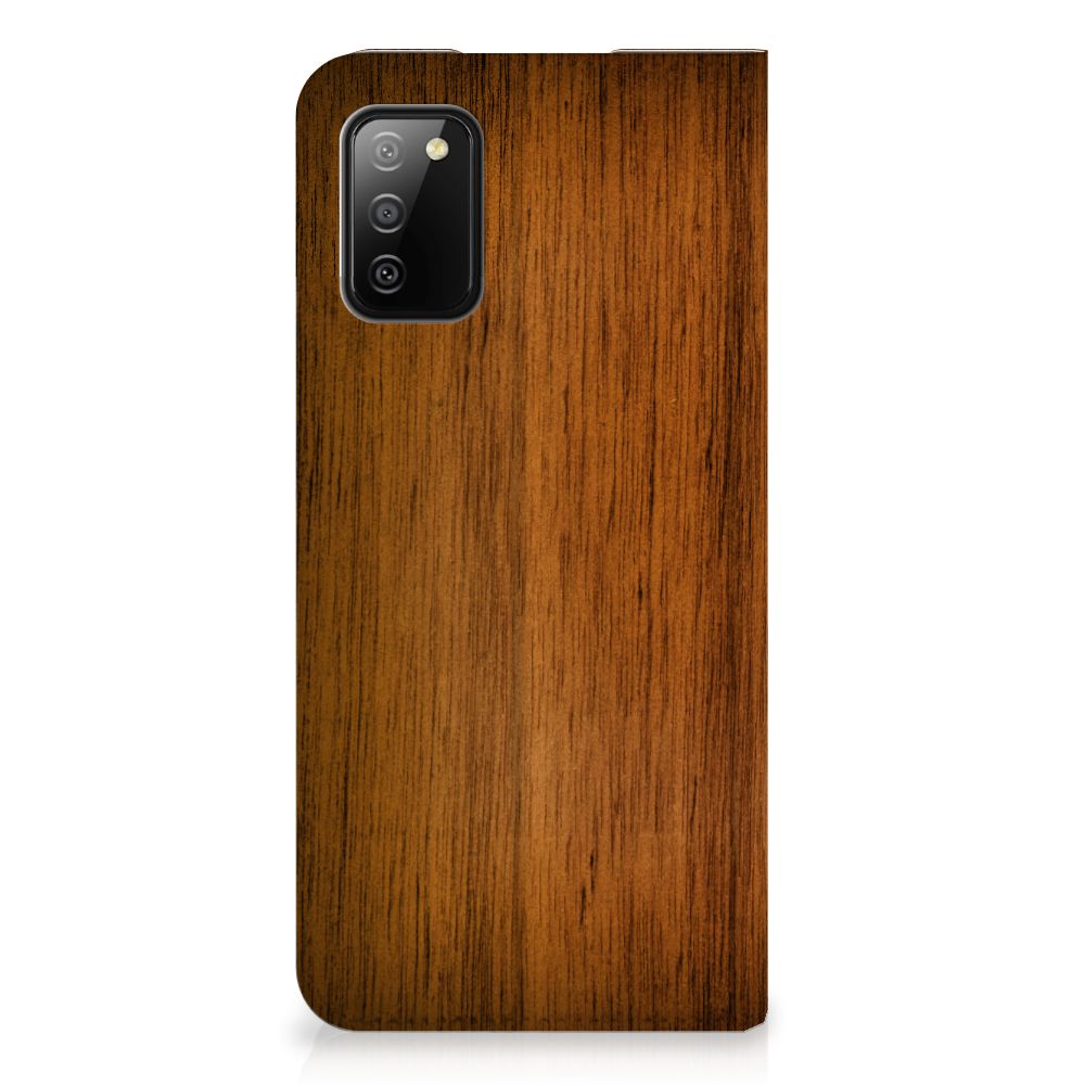 Samsung Galaxy M02s | A02s Book Wallet Case Donker Hout