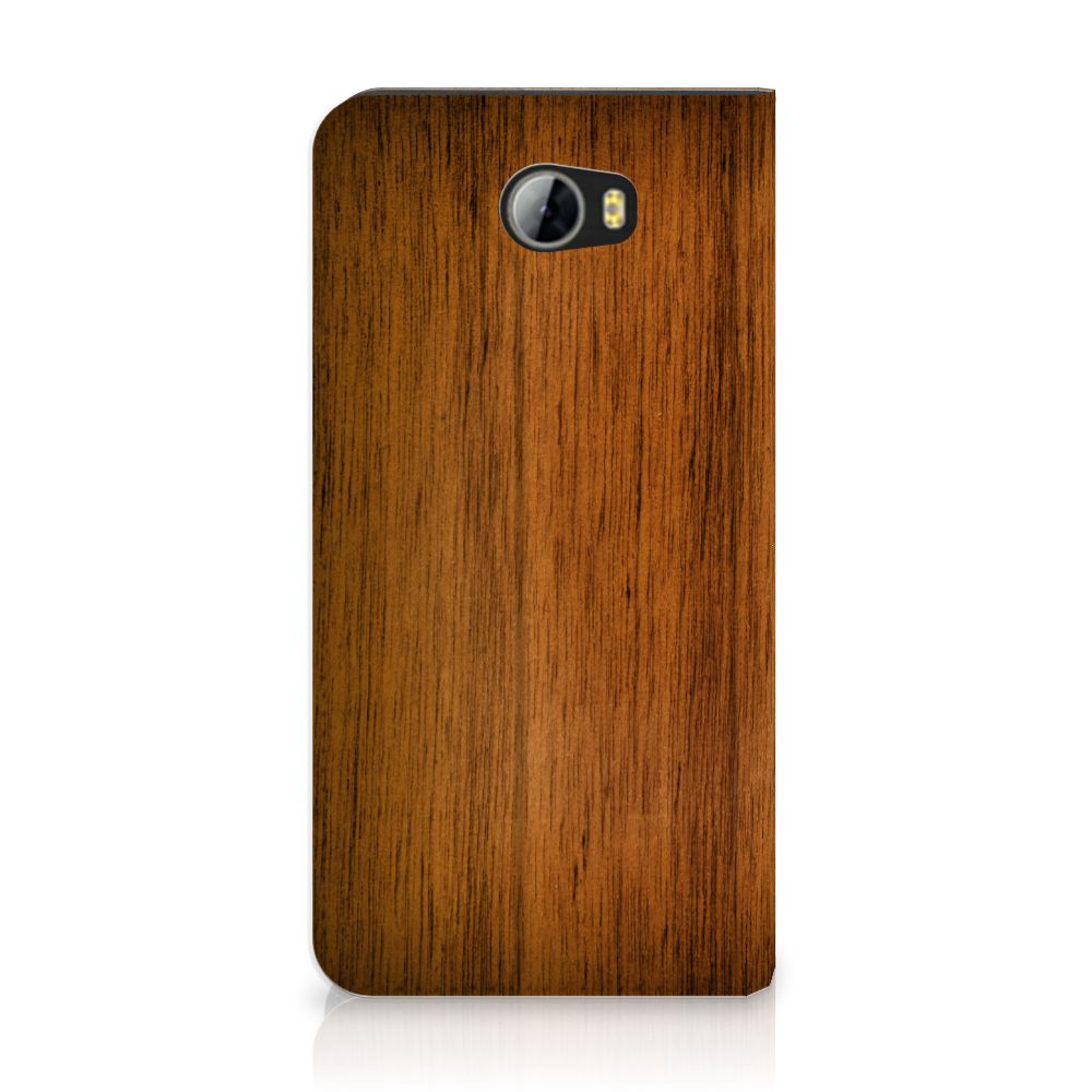 Huawei Y5 2 | Y6 Compact Book Wallet Case Donker Hout
