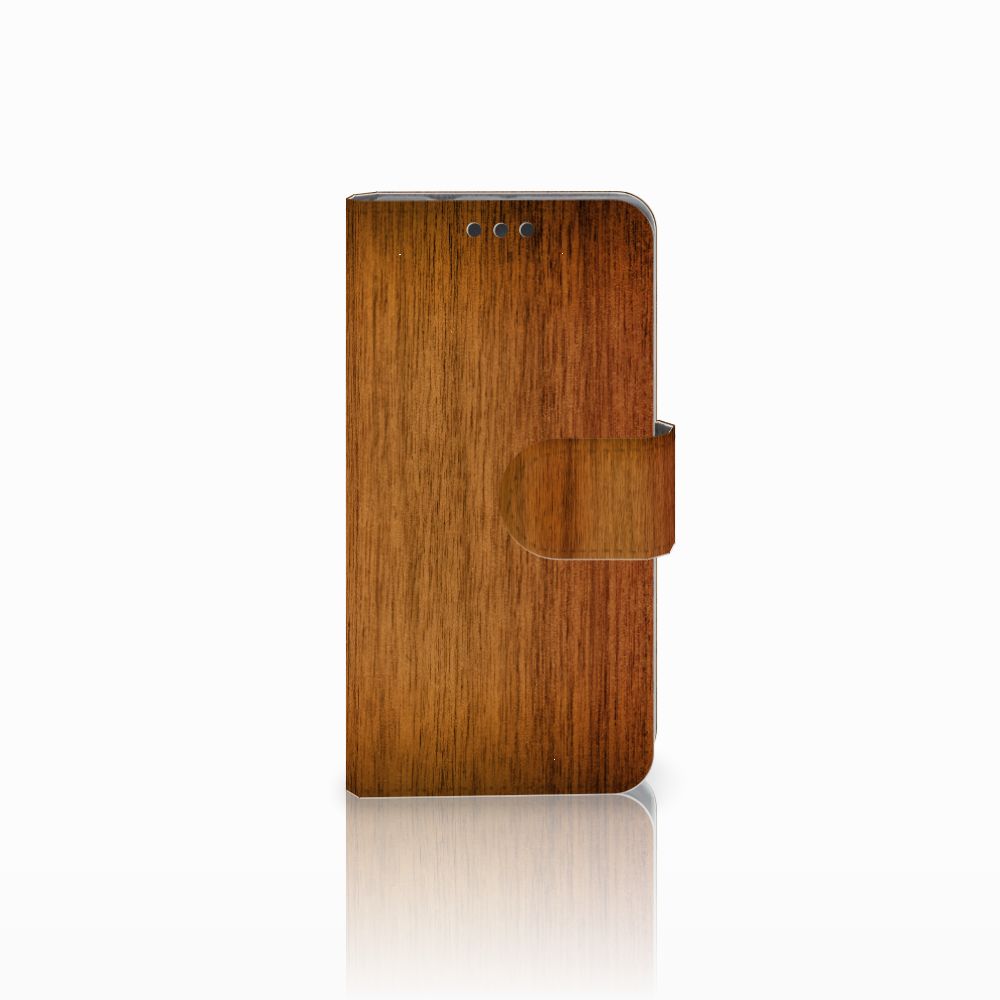 Sony Xperia Z3 Compact Book Style Case Donker Hout