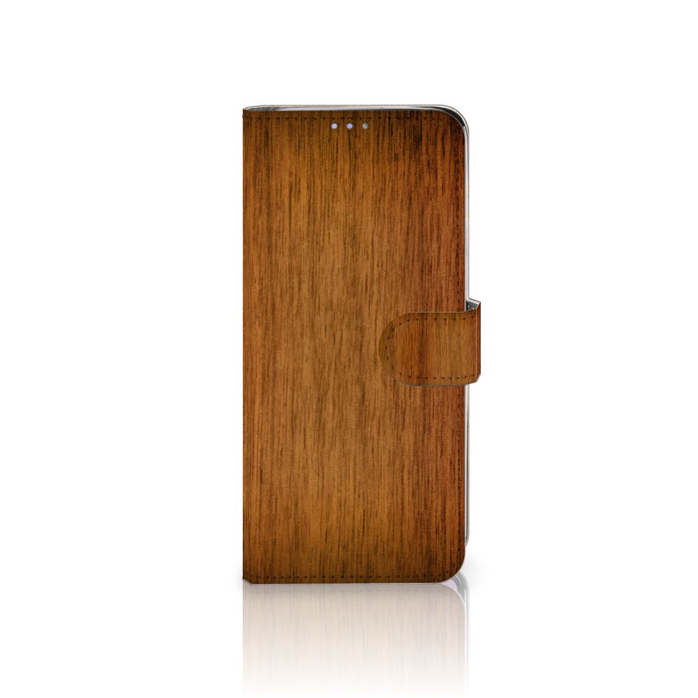 Samsung S10 Lite Book Style Case Donker Hout