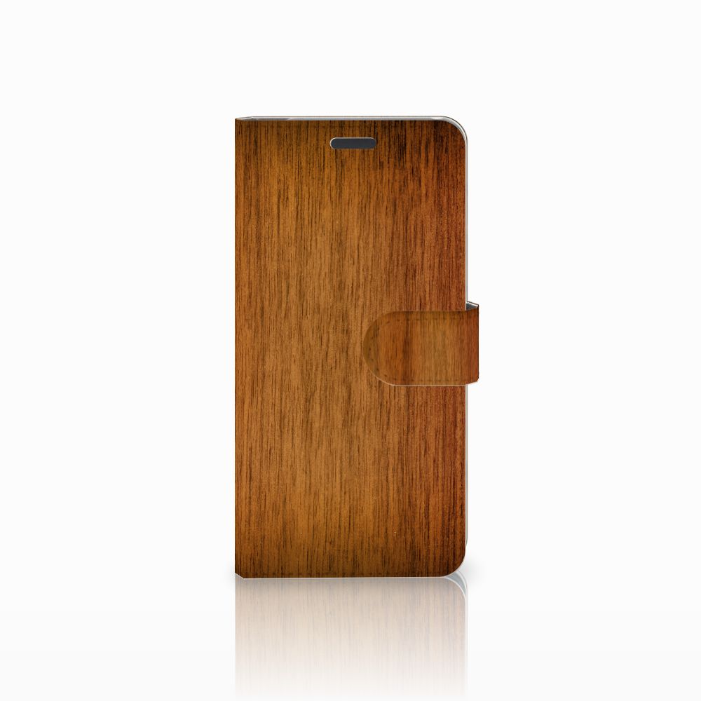 Samsung Galaxy S8 Plus Book Style Case Donker Hout