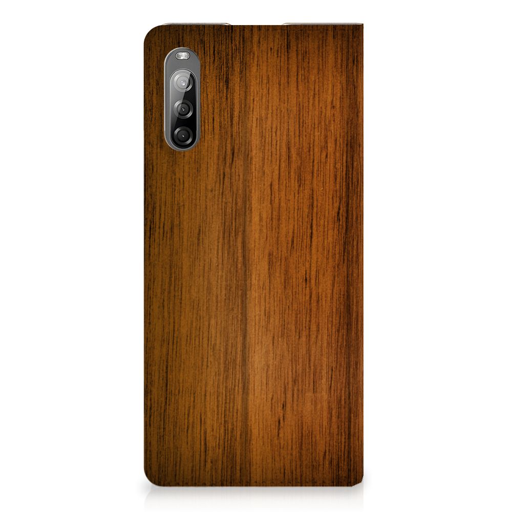 Sony Xperia L4 Book Wallet Case Donker Hout