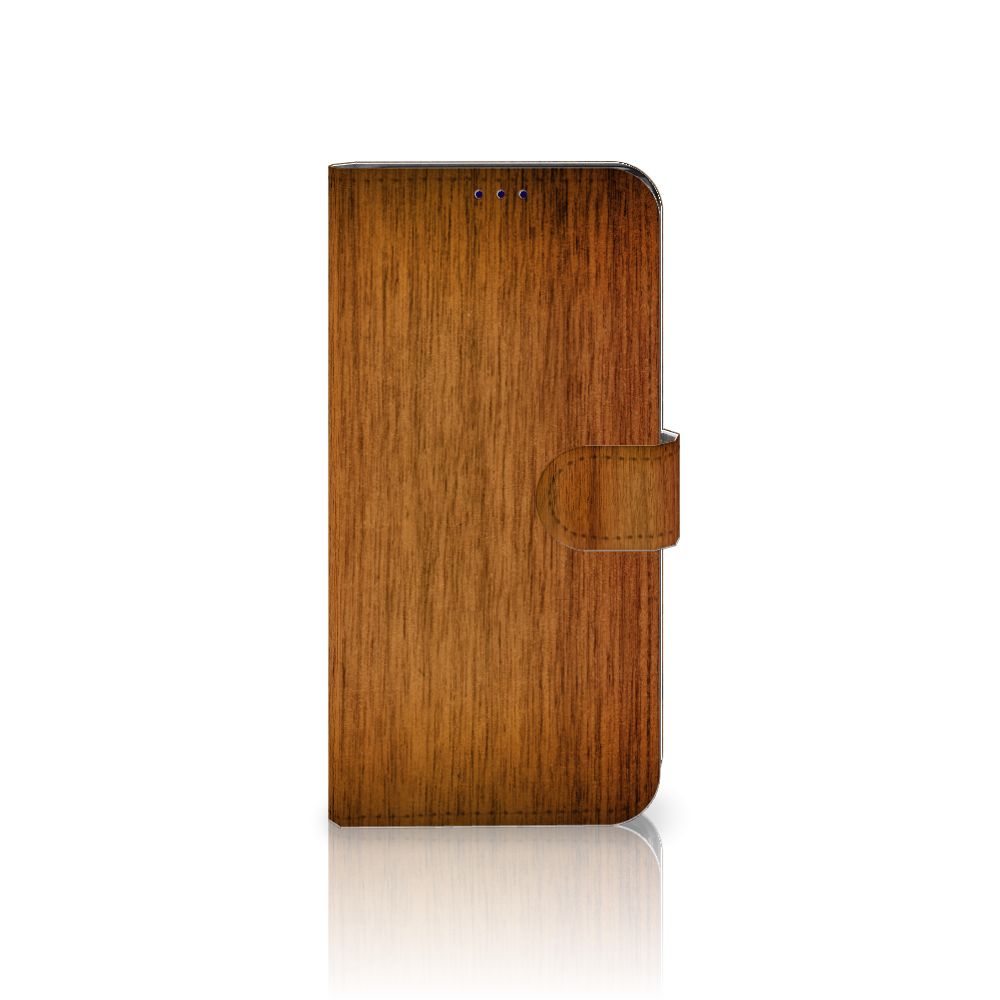 OnePlus Nord CE 2 Book Style Case Donker Hout