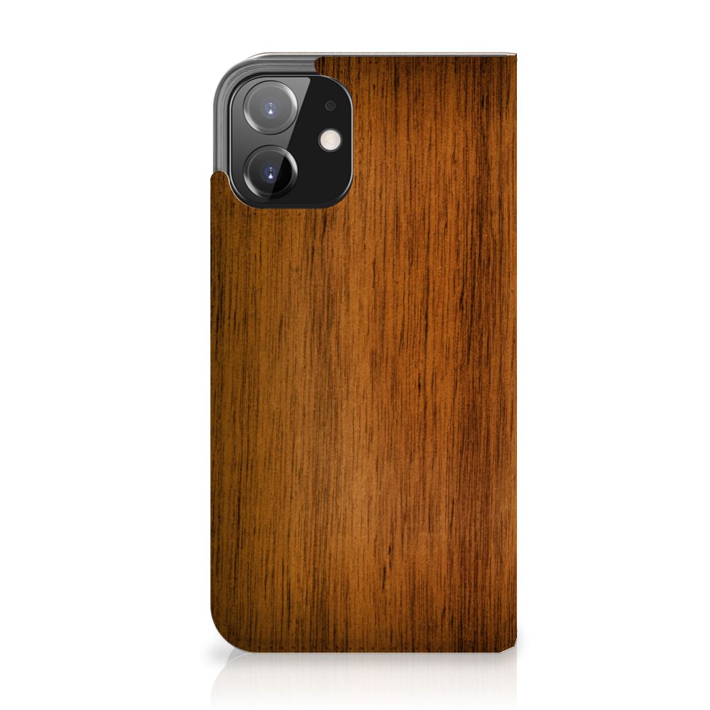 iPhone 12 | iPhone 12 Pro Book Wallet Case Donker Hout