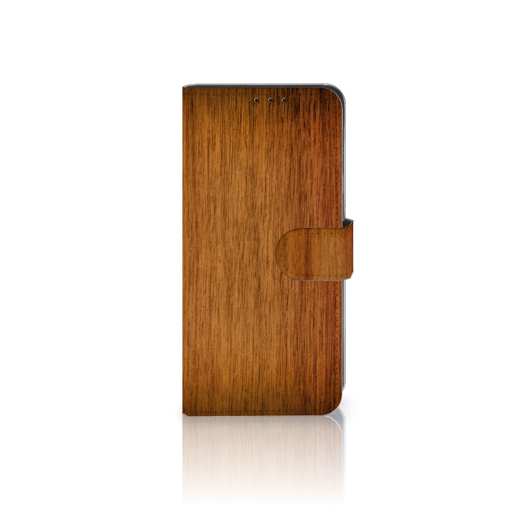 Huawei Mate 20 Lite Book Style Case Donker Hout