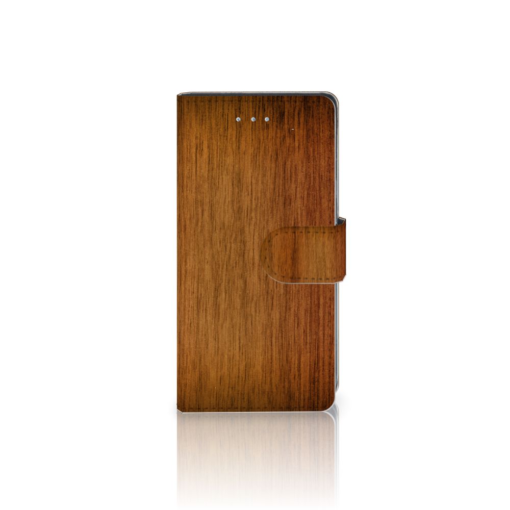 LG Nexus 5X Book Style Case Donker Hout