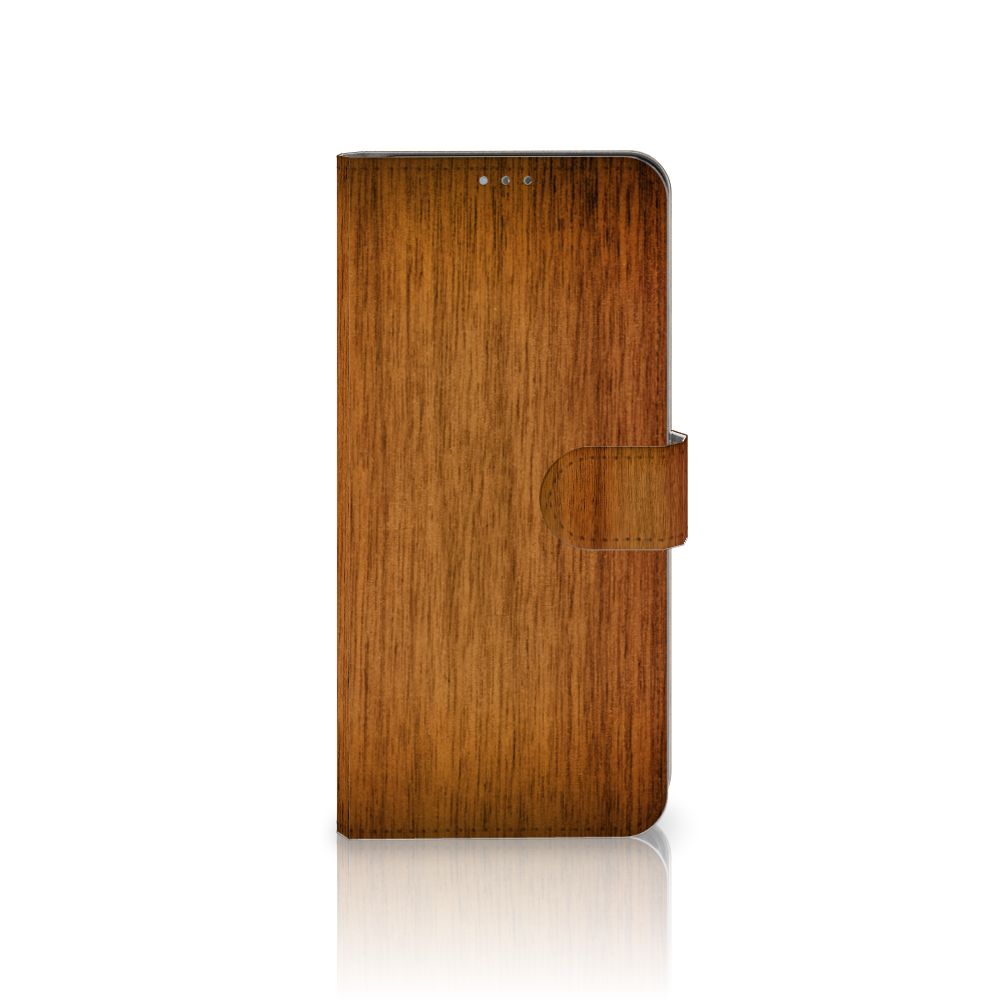 Nokia 2.4 Book Style Case Donker Hout
