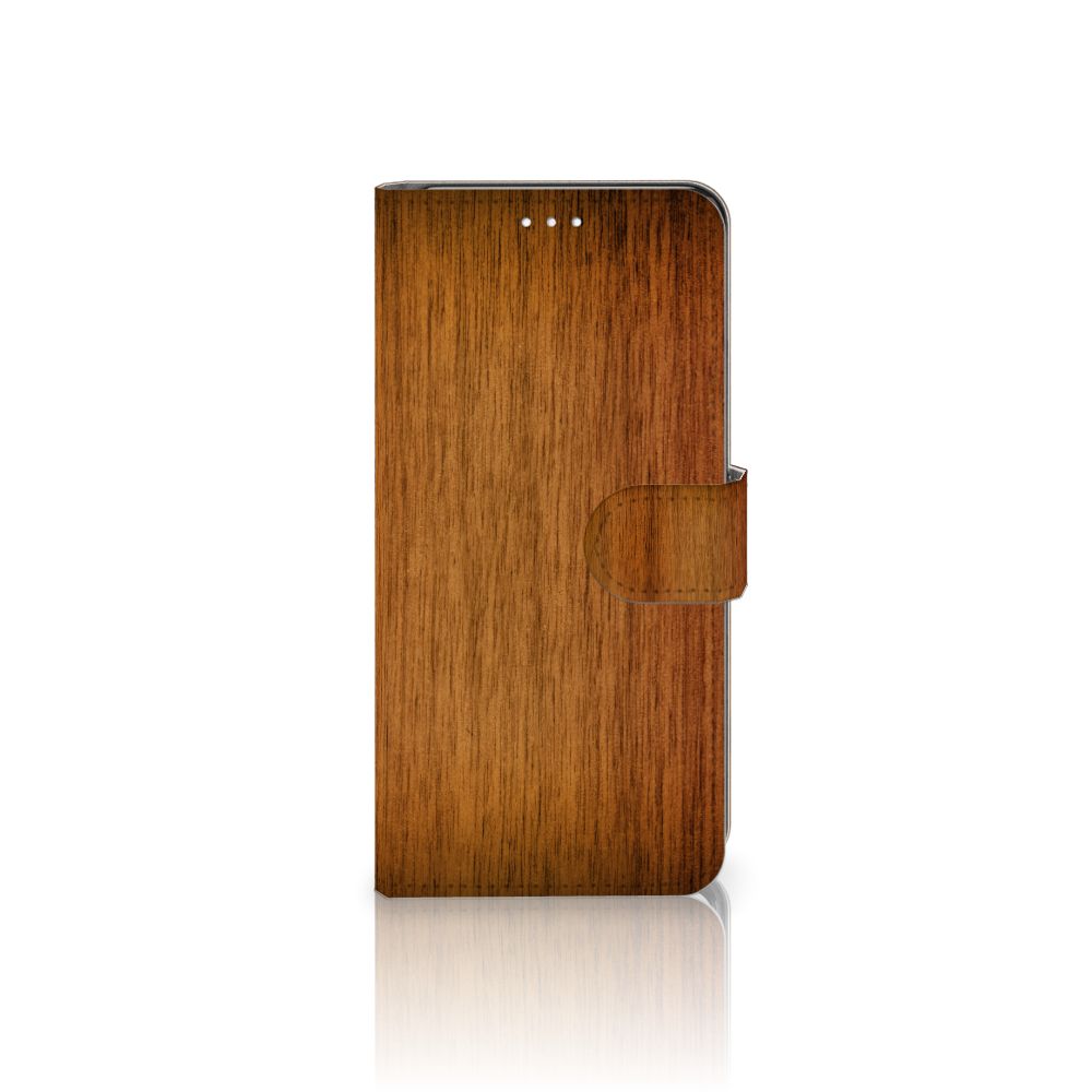 Samsung Galaxy S21 Book Style Case Donker Hout