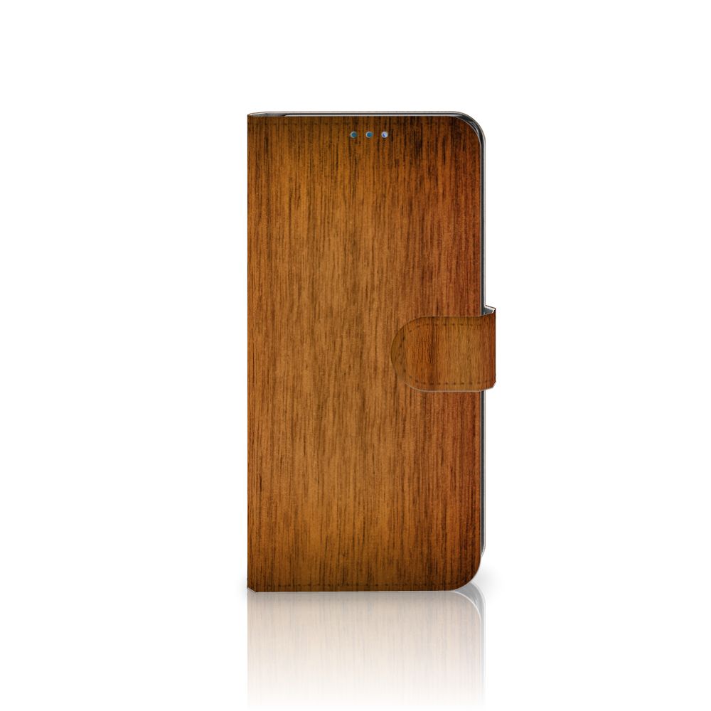 OnePlus Nord N10 Book Style Case Donker Hout