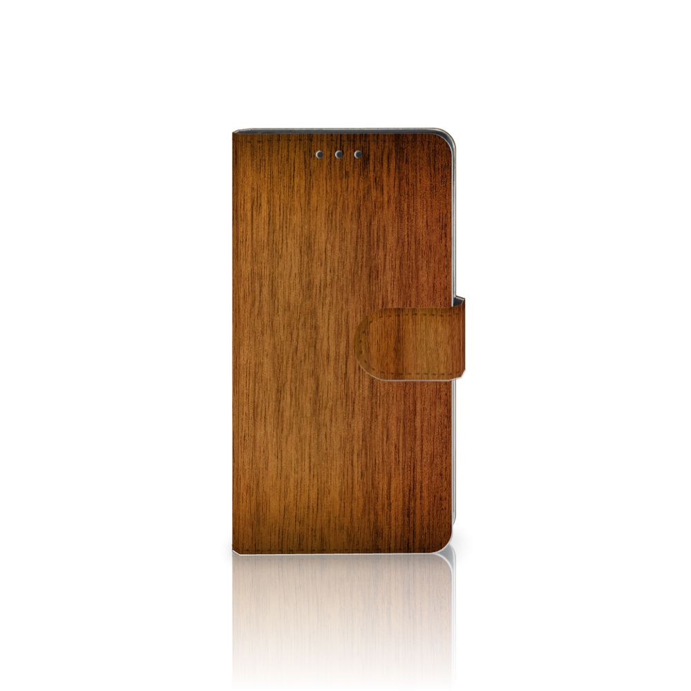 Sony Xperia Z3 Book Style Case Donker Hout