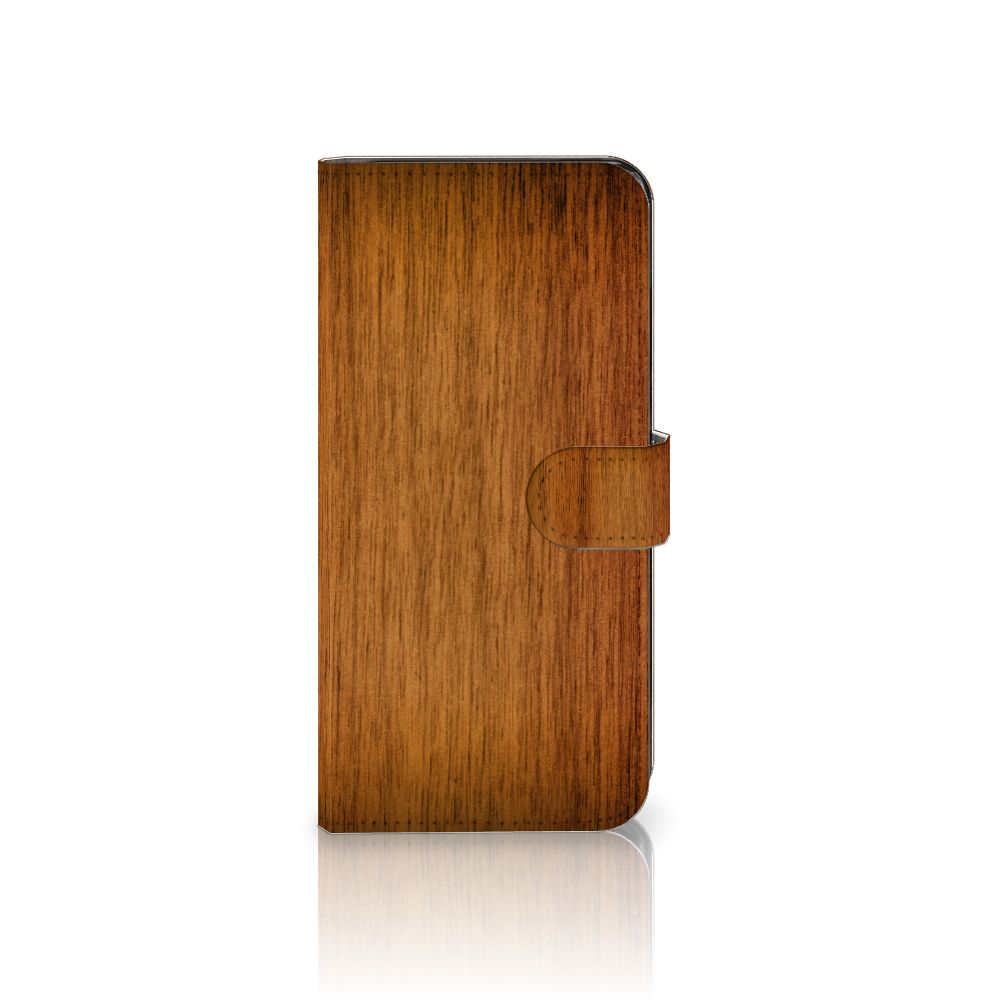 Nokia G60 Book Style Case Donker Hout
