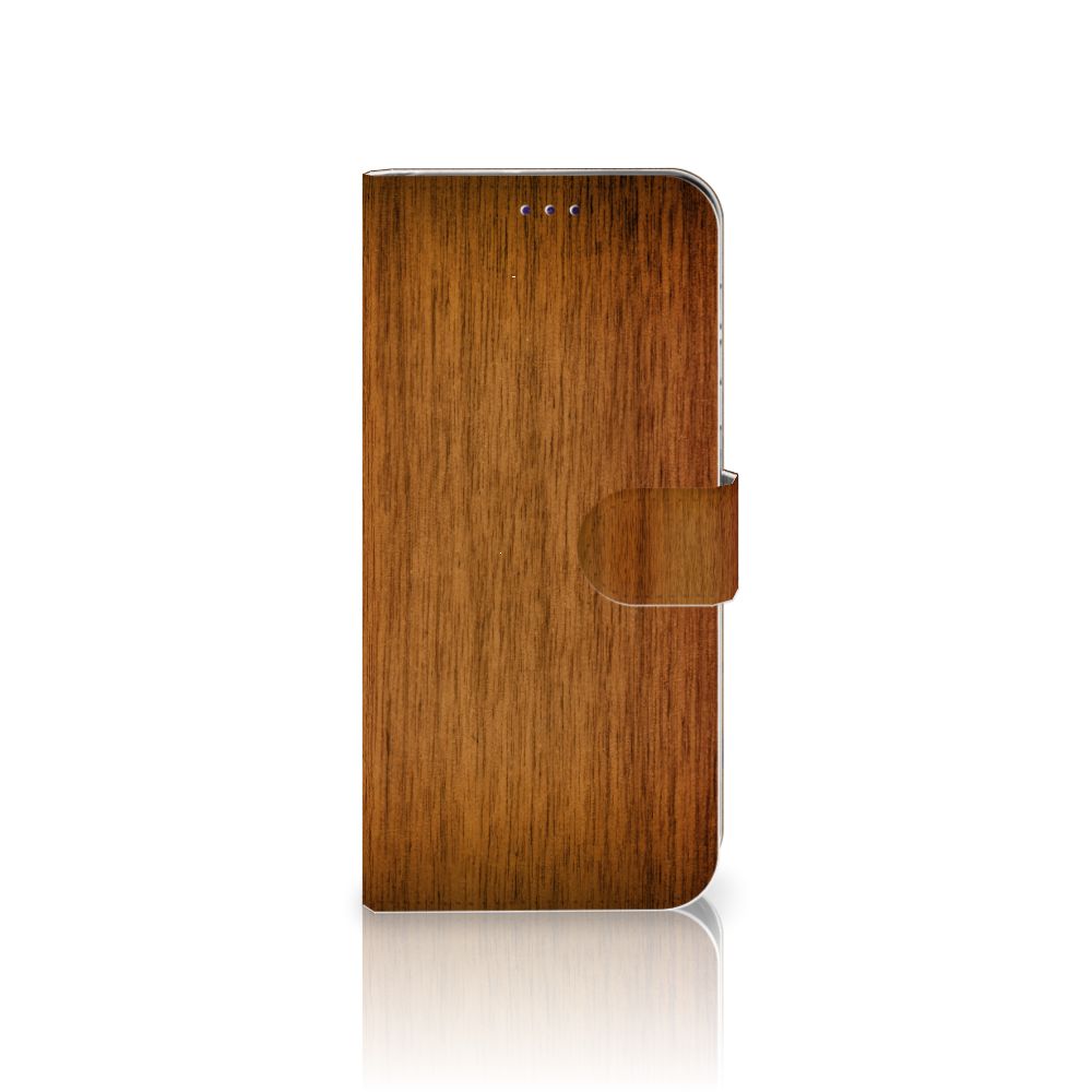 Samsung Galaxy A50 Book Style Case Donker Hout
