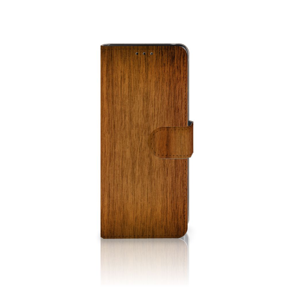 Sony Xperia L4 Book Style Case Donker Hout