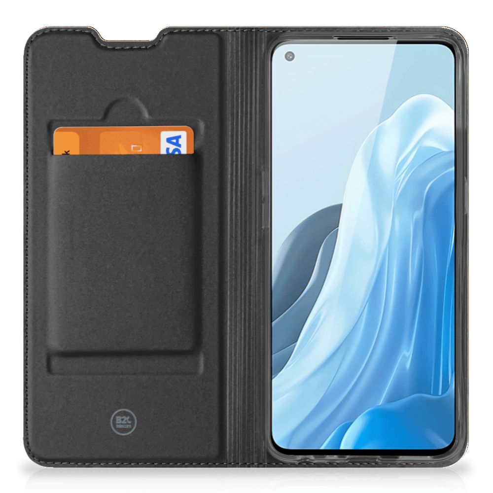OPPO Find X5 Lite | Reno7 5G Book Wallet Case Donker Hout